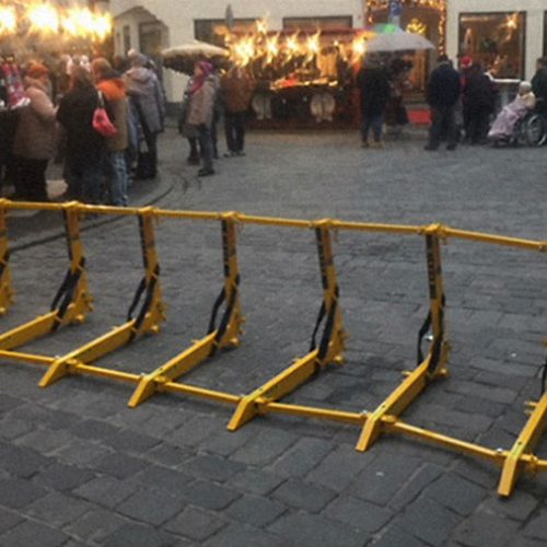 The MVB secures a walkway in Büdingen Germany